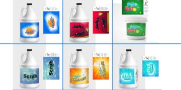Some of the locally produced cleaning products by Katlego Mthombeni