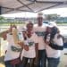 Thabang Tseko and Benny Mooka showing off their ginger beer