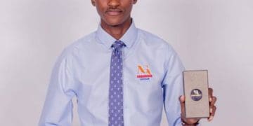 Zamani Bhengu showcasing his AmaBhengu Fashion watch