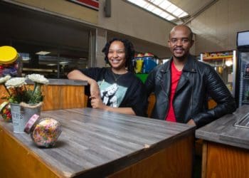 Shape Cafe founder Itumeleng Hlapane and his wife Nontsikelelo