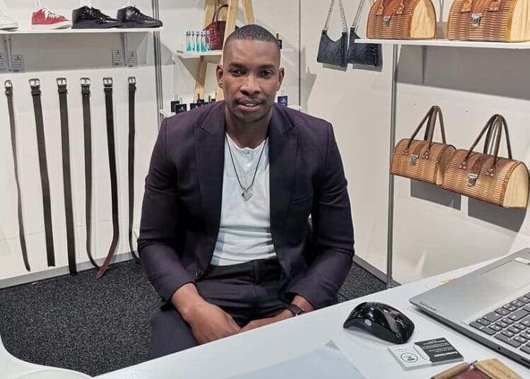 Ike Lekgoro who makes shoes and belts