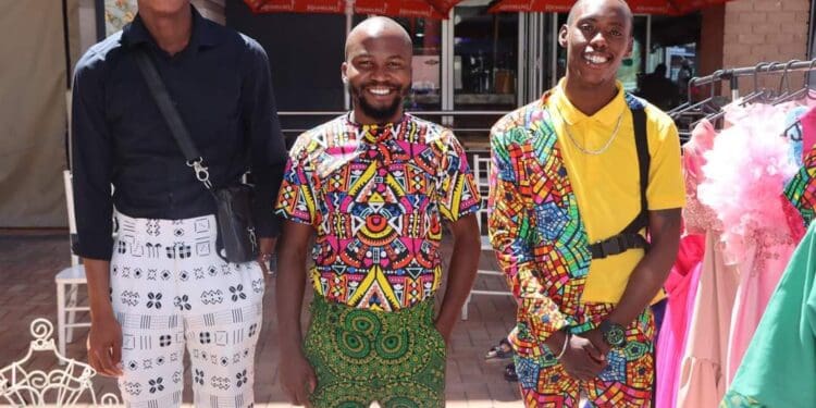 Clothes designed by Gerald Gwangwa