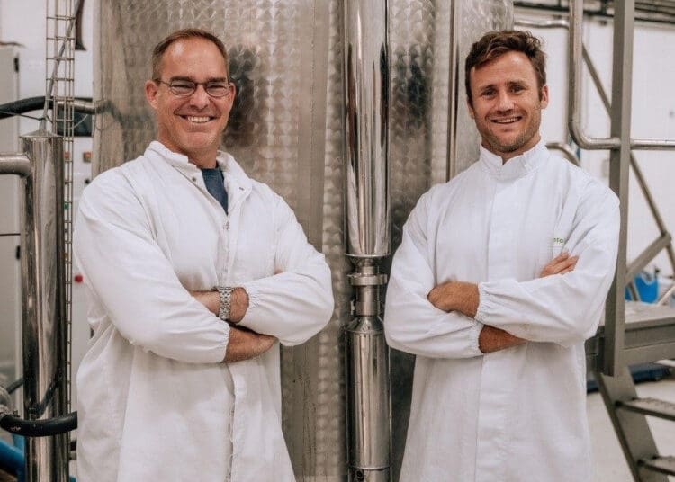 Dominic Malan, left, standing with Maltento CEO Dean Smorenburg