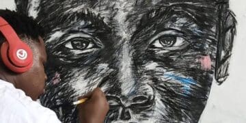 Ennock Mlangeni, a self-taught visual artist