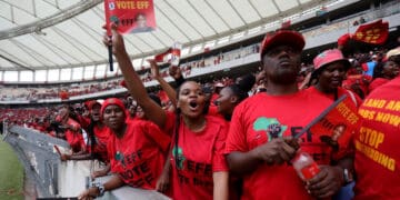 EFF supporters during the party's manifesto launch in Durban