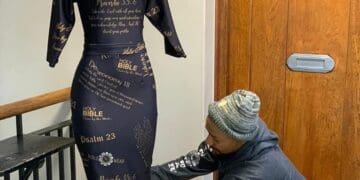 Fashion designer Benton Thapola who uses bible verses on his garments