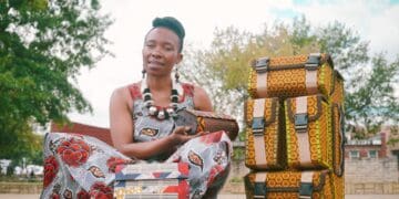 Upcycling designer Tsooatsana Ntsoaole