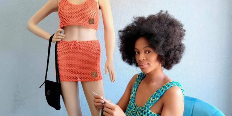 Former nurse, Kgomotso Moagi, who is now a designer