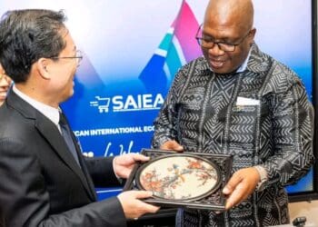 Premier Panyaza Lesufi with Chinese official following their meeting. Pic: Gauteng Government