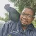 Paul Bango with one of his black Ayam Cenami cocks.
Photo: Supplied