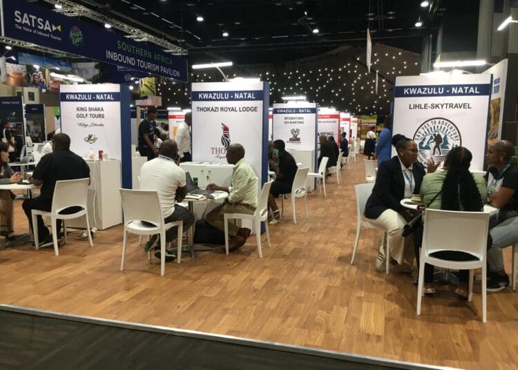 Small business owners at tourism indaba