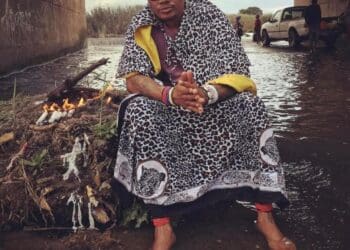 Sangoma Festival founder, Gobela and author Romeo Malepe believe that all healers should move with times. 
Pic: Supplied