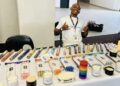 Makatu Tshivhula who manufactures candles