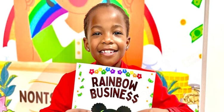Six year old author Nontsikelelo Phume