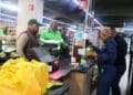 MEC Ketso Makume with SAPS during the Consumer Protection blitz in Bloemfontein