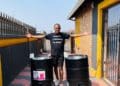 Daveyton-born entrepreneur Kagiso Ranyawa has transformed steel drums into mobile handwashing stations