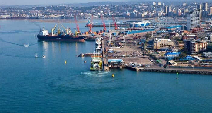 Cranes operating amid backlog at Durban port, exporters say equipment bottlenecks are contributing to delays