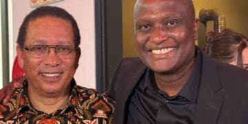 Western Cape Minister of Agriculture, Economic Development and Tourism Dr Ivan Meyer with  Paul Siguqa. Photo: Facebook