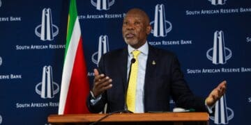 South African Reserve Bank Governor Lesetja Kganyago stated that the new 3% inflation target has enabled the country to enter a low-inflation environment.