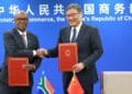Minister Parks Tau and China’s Minister of Commerce, Wang Wentao, have signed the China–Africa Economic Partnership Agreement (CAEPA). Photo. DTIC